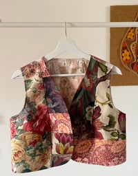 Image 2 of Julia Waistcoat ‘Roses’ Size 10/12