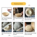 Large Banneton with Cloth Liner - Sourdough Basket (Circle)