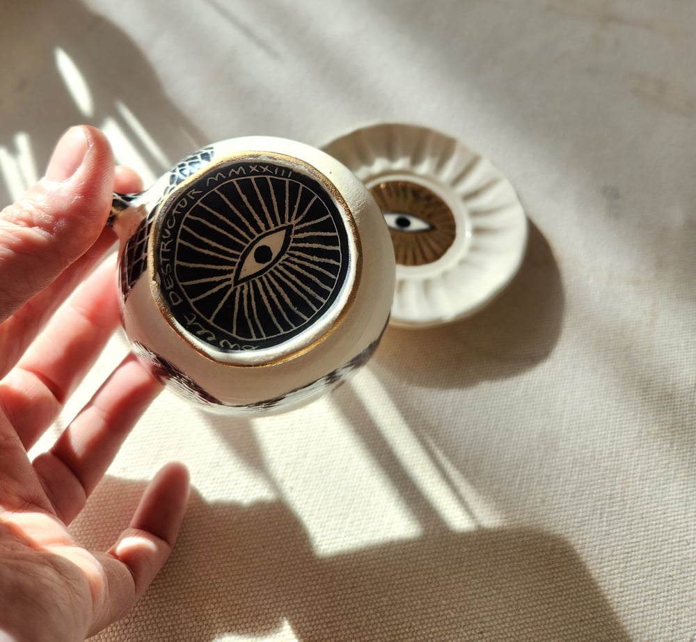 Image of Petite snake teacup & saucer