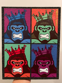 Image 1 of Pop Art Crowned Gorilla Mat