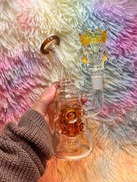 Image 3 of Thick Glass Bong With Percolator Water Pipe, Glass Water Pipe