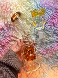 Image 5 of Thick Glass Bong With Percolator Water Pipe, Glass Water Pipe