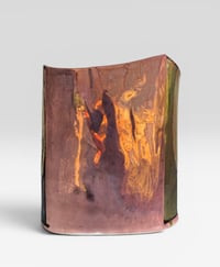 Image 3 of “Oriental Poppy” reduction lustre vase