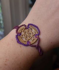 Image 3 of Seed of Life Sacred Geometry Bracelet 