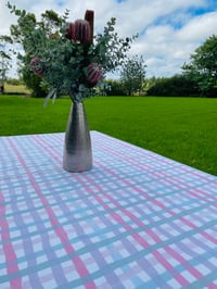 Tablecloth - Checks & Stripes (pinks)