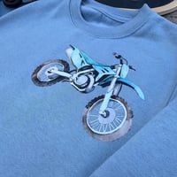 Image 3 of Dusky Blue Motorbike Sweater