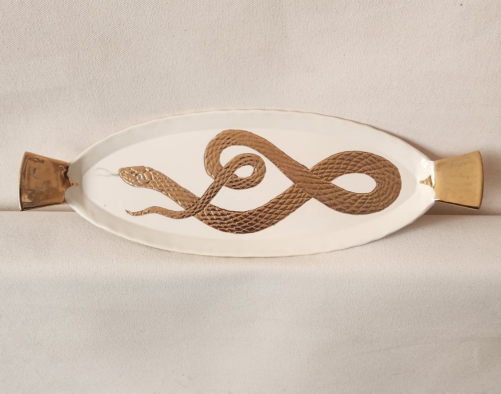 Image of Golden Snake long platter