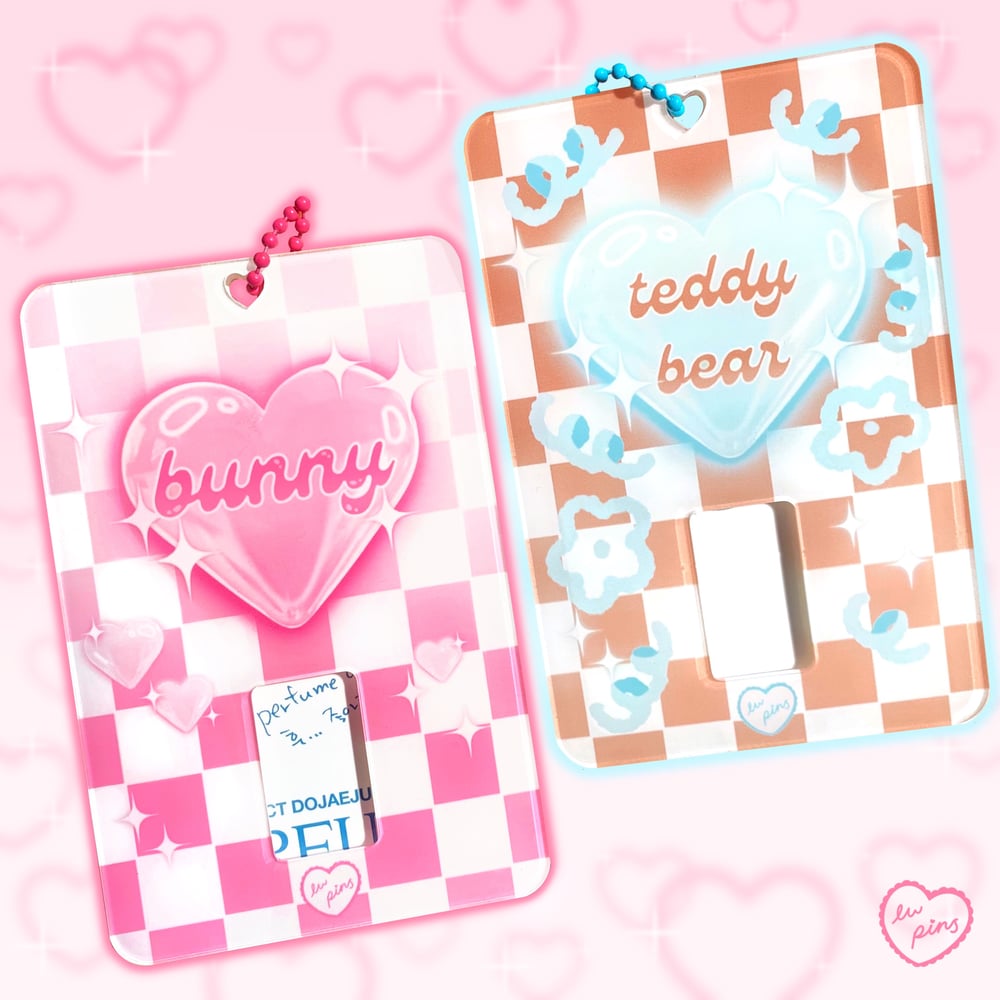 Bunny Plush Acrylic Photocard Holder