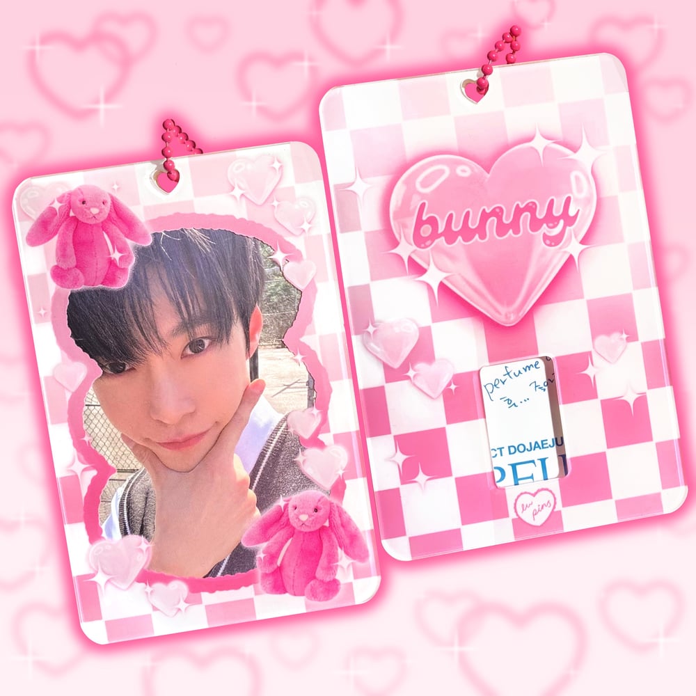 Bunny Plush Acrylic Photocard Holder