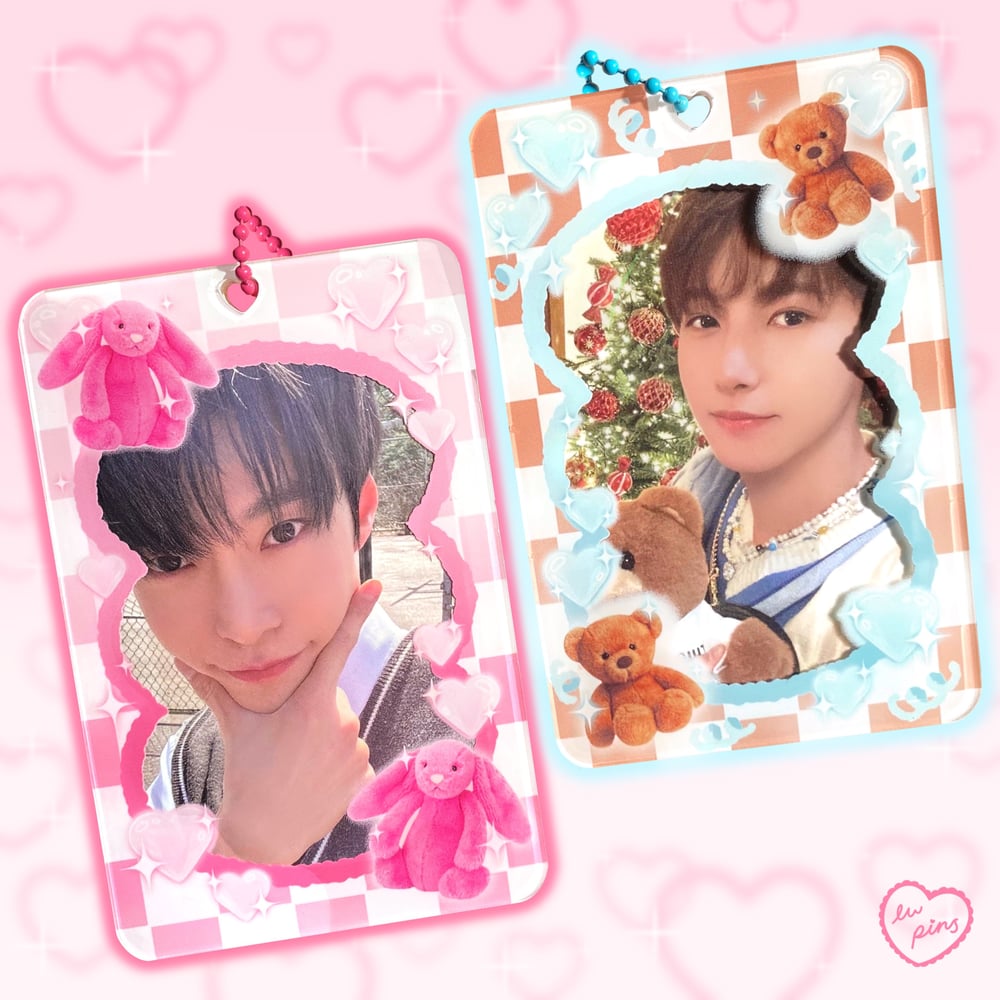 Bunny Plush Acrylic Photocard Holder
