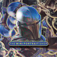 Image 2 of THE HUNTER (The Mini Portrait Shop) STICKER