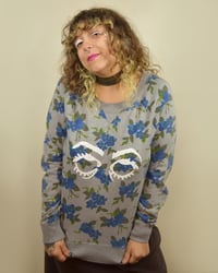 Image 1 of Floral Eyeroll Sweater