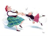 Scottish Dancers tea towel