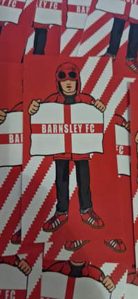 Image 2 of Pack of 25 10x5cm Barnsley CP Casual England Football/Ultras Stickers.
