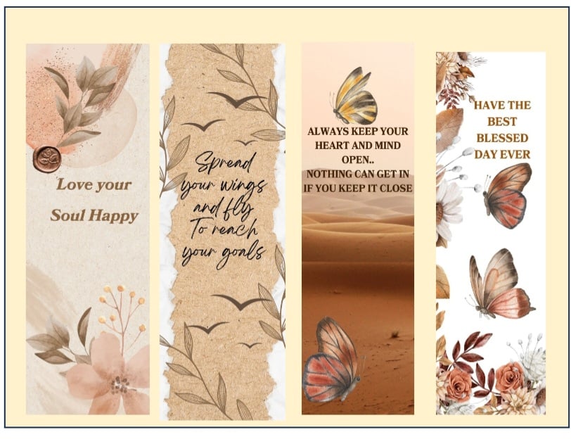 Shades of Brown and Inspirational Bookmarks | Gandma B's Favorite Things