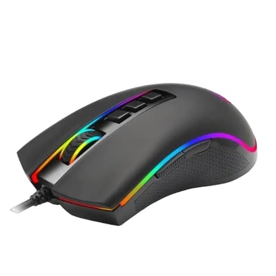 MSL Wired Gaming Mouse - 16.8 Million RGB Color, 10000 DPI, 9 Buttons, Optical LED