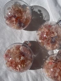 Image 4 of floral confetti bauble set of 4