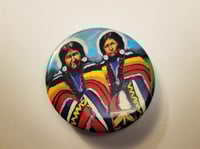 Image 1 of Two Sisters Button 2.25"