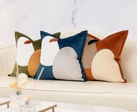 Image 3 of Lansha Dark Orange Decorative Velvet Throw Pillow Cover  