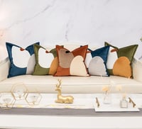 Image 5 of Lansha Dark Orange Decorative Velvet Throw Pillow Cover  