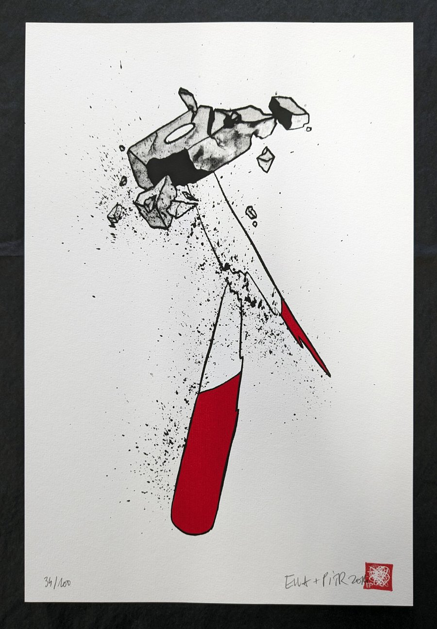 Image of Sérigraphie "Marteau"