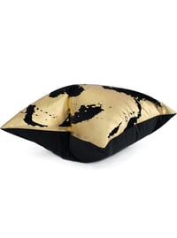 Image 3 of Luxury Gold Foil Printing Pillow Cover Lagre Abstract Black Velvet Square Decoration Pillow Cover