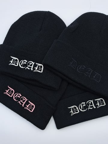 Image of DEAD Embroidered Beanie Hat
