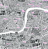 Music Map Of London (With Accent Colour)