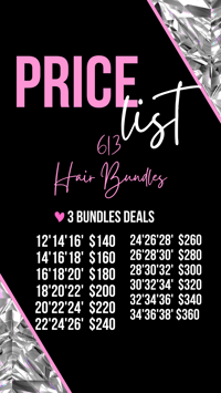 Image 1 of ( 3Bundle Deal) 613 Straight 