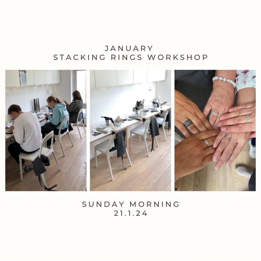 Image of JANUARY 21st SUNDAY MORNING CLASS STACKING RINGS