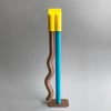 Yellow Blue Bronze Wobbly Finger ( edition of 6 ) 