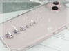 Crystal Heart Case in pink or clear.
