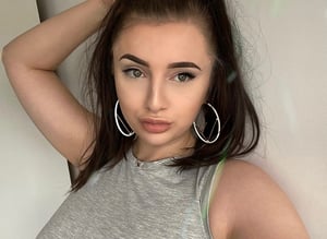 Image of Authentic F Is For Fendi Large Black Hoops