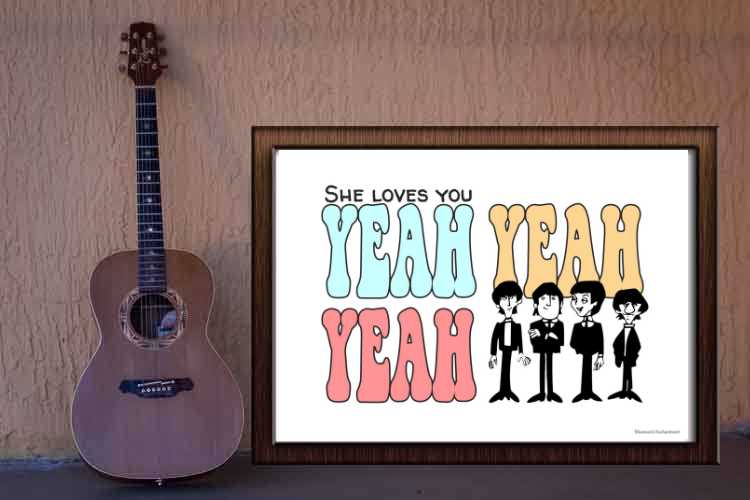 The Beatles 1 - Lyric Art