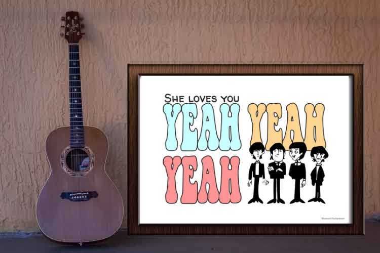 The Beatles  1 - Lyric Art