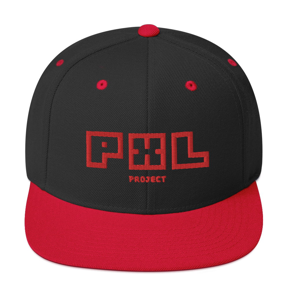 MARVEX-RED PXL LOGO SNAPBACK HAT