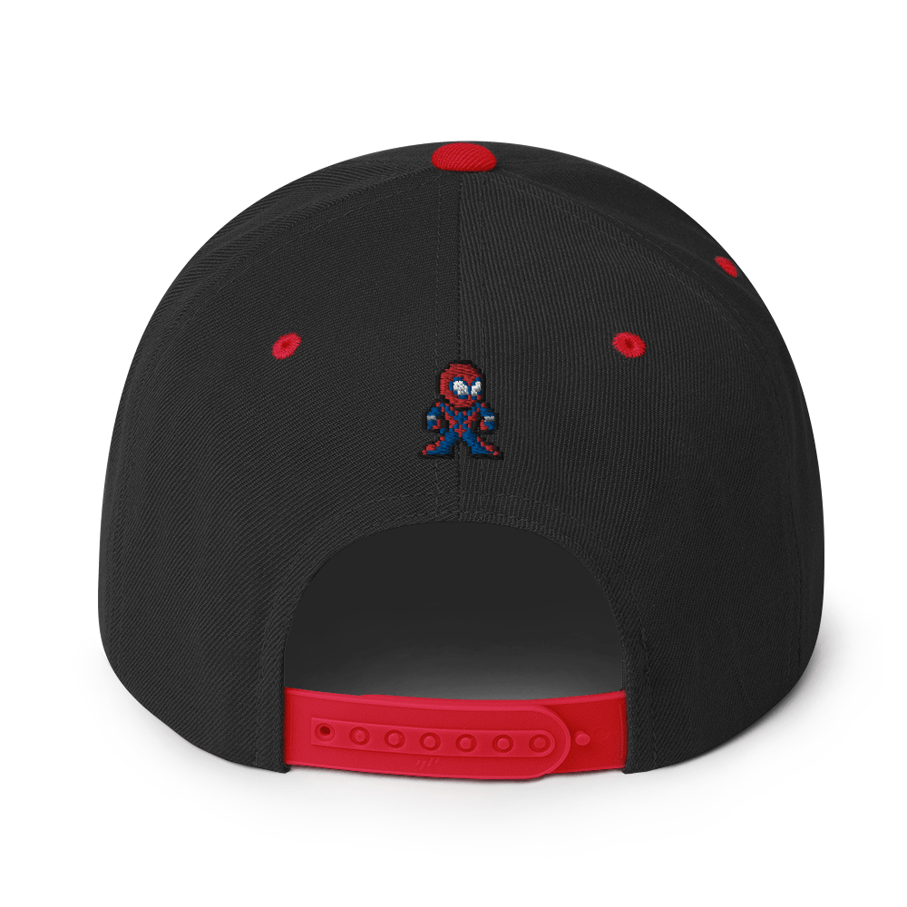 MARVEX-RED PXL LOGO SNAPBACK HAT