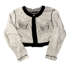 <3 heart print <3 cropped cardigan 