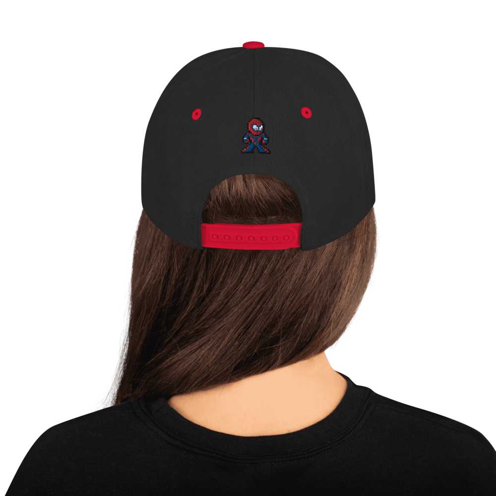 MARVEX-RED PXL LOGO SNAPBACK HAT