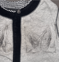 Image 2 of <3 heart print <3 cropped cardigan 