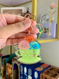 Planet Teacups Keychain | Kawaii Space