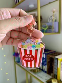 Space Popcorn Keychain | Kawaii Space