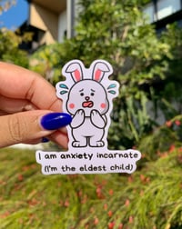 "I Am Anxiety" Eldest Child Vinyl Sticker