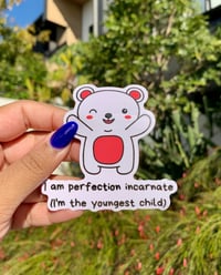 "I Am Perfection" Youngest Child Vinyl Sticker