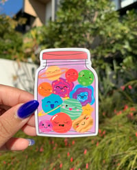 Image 1 of "Universe in a Jar"  Vinyl Sticker | Kawaii Space