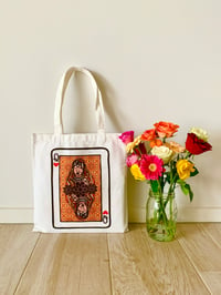 Image 2 of Desi Queen of Hearts Tote Bag