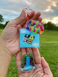 Image 1 of Up Inspired Double Charm Keychain