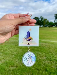 Image 1 of Boston Double Charm Keychain