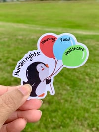 Image 2 of Human Rights Penguin Sticker