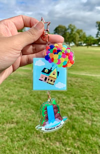 Image 2 of Up Inspired Double Charm Keychain